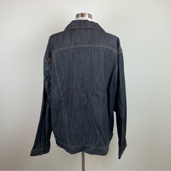 Member's Property Dark Denim Button Front Jean Jacket Men Size 2XL Casual - Picture 6 of 6